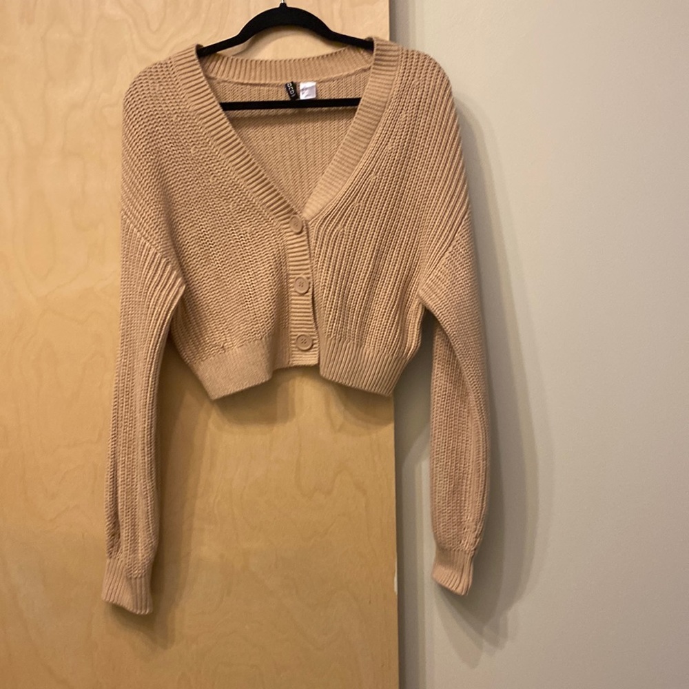 H&M divided cropped sweater